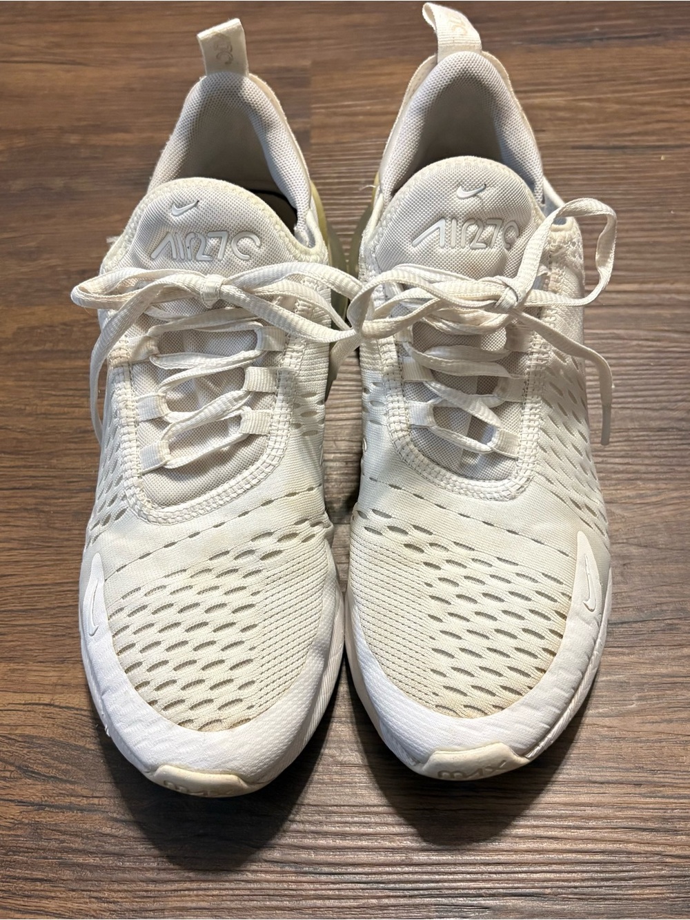 Nike Air Max 270 White Mesh Running Sneakers